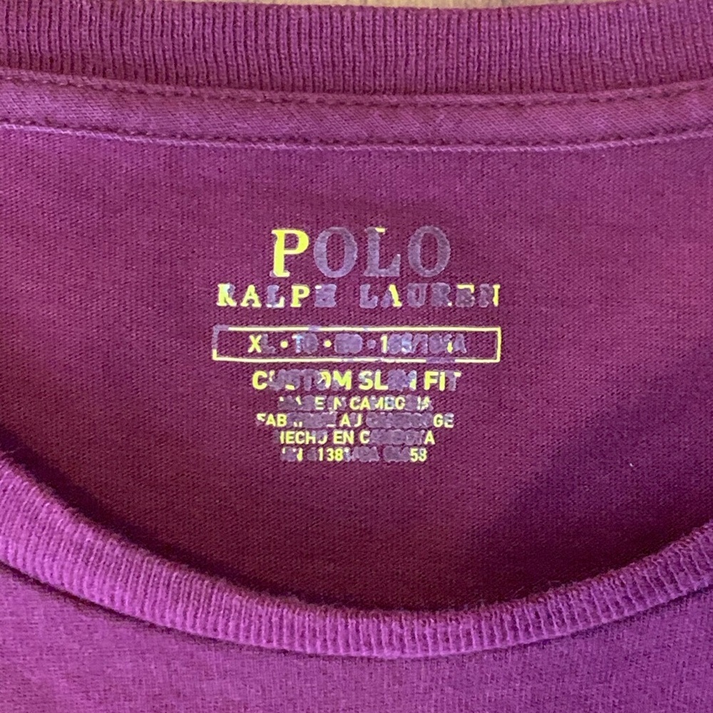 Polo by Ralph Lauren Shirt XL Burgundy Short Sleeve Soft Casual Preppy - Picture 2 of 7